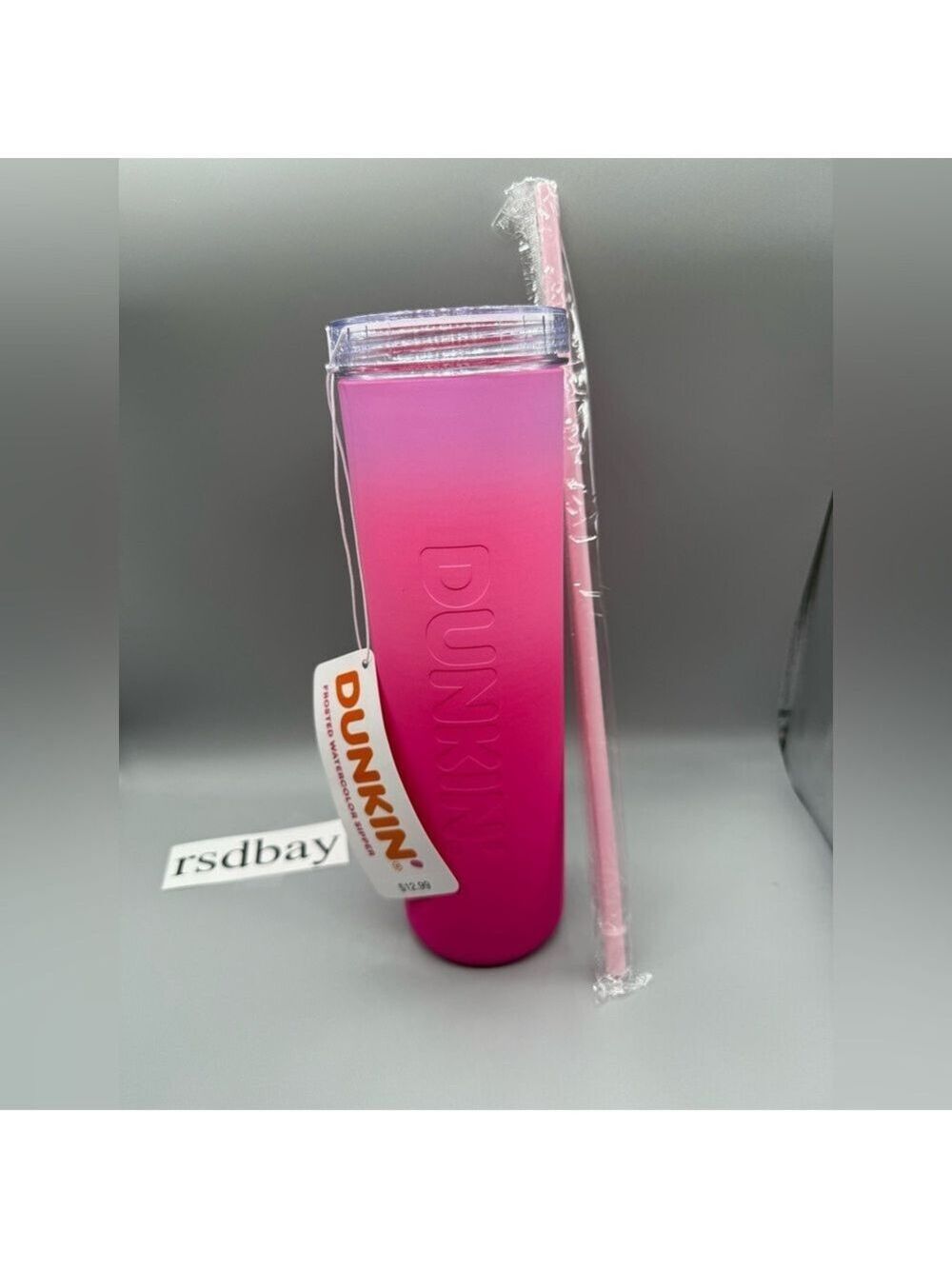 2025 DUNKIN' SUMMER FROSTED WATERCOLOR / PINK / 27 oz /NWT